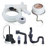 AUMEL Pompa Olio con Tappo Serbatoio Carburante per Stihl MS251 MS231 MS231C MS251C Motosega Ricambi con Vite senza Fine Filtro Carburante Tubo Olio 11436403201