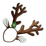 ヘアバンド 鹿の角 - クリスマス ロールプレイ ヘッドドレス | お祭り用 動物耳ヘアバンド | ステージ公演 テーマイベント コスチュームパーティー 写真撮影 学園祭演劇 仮装会用アクセサリー