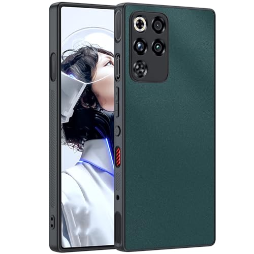 ZHAYLA ZTE Nubia Red Magic 11 Pro�p���U�[�P�[�X�A�v���~�A���t�F�C�N���U�[�X�����t�H���P�[�X���h�~�ی�J�o�[ZTE Nubia Red Magic 11 Pro�p�A�O���[��