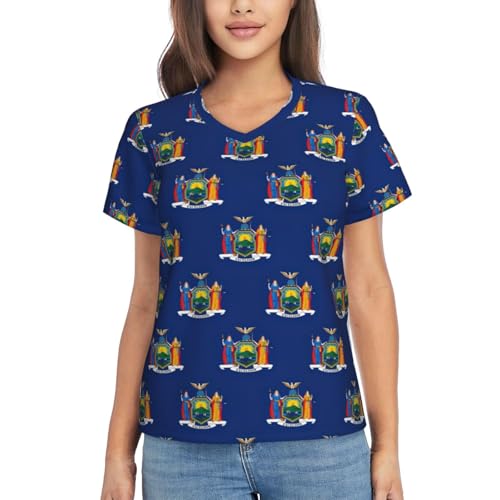 T-shirt sport New York col V léger pour éviter la surchauffe