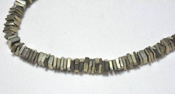 Cuentas de pirita plain heishi beads 6mm para gemas de joyería 2