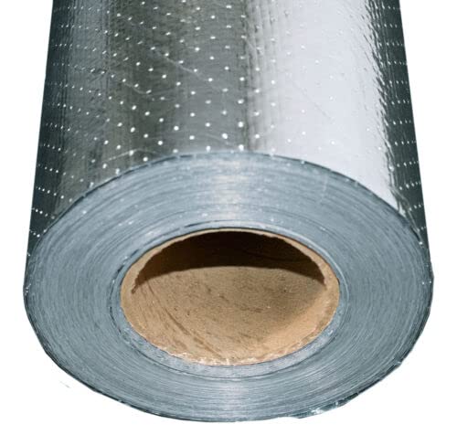 1000SF Radiant Barrier Attic Foil Reflective Insulation 4x250 Perforated 70 Gram