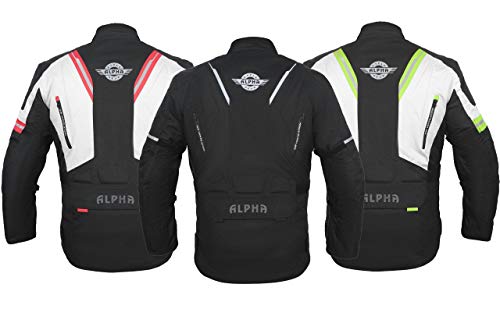 ACG ADVENTURE MOTORCYCLE JACKET MEN FOR TOURING CE ARMOR WATERPROOF ALL SEASON BIKER RIDING.