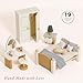 Le Toy Van - Wooden Daisylane Master Bedroom Dolls House | Accessories Play Set For Dolls Houses | Girls and Boys Dolls House Furniture Sets - Suitable For Ages 3+, ME057