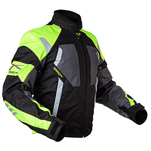 Blouson moto en tissu mesh avec doublure imperméable et protections
