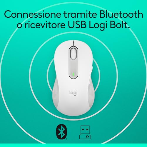 LOGITECH M650 LEFT LARGE MOUSE WHITE 910-006240 - 7
