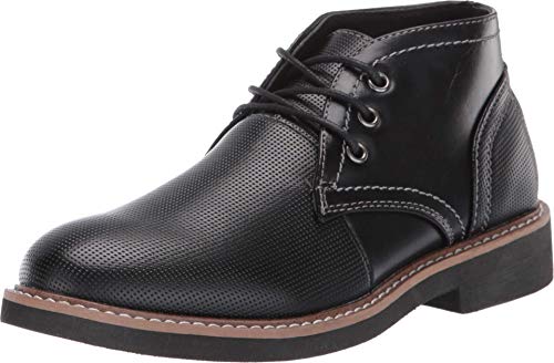 Deer Stags boys Ankle Fashion Boot, Black, 2 Little Kid US