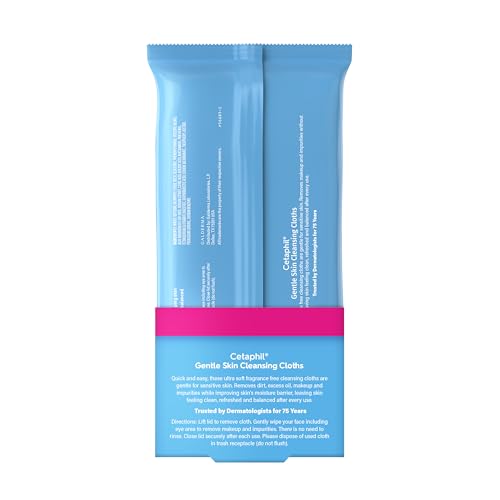 Cetaphil Cleansing Face & Body Wipes, Fragrance Free, 50ct, 2-Pack - image 8