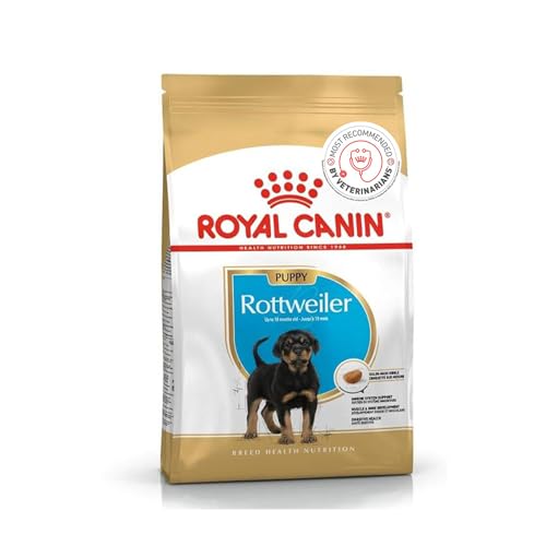 Image of Royal Canin Rottweiler Puppy Food, 3 Kg, Dry Food, Supports Healthy Cardiac Function, Bone & Joint Health, Promotes Ideal Muscle Mass