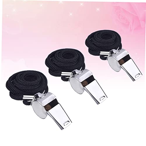 Silbatos metálicos con cordón Hanabass 3 piezas miniatura 5