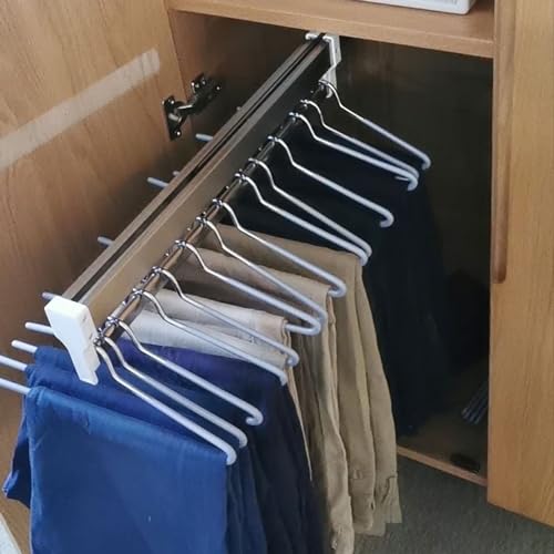 Tringle de placard extensible rail coulissant pour vêtements réglable 152cm