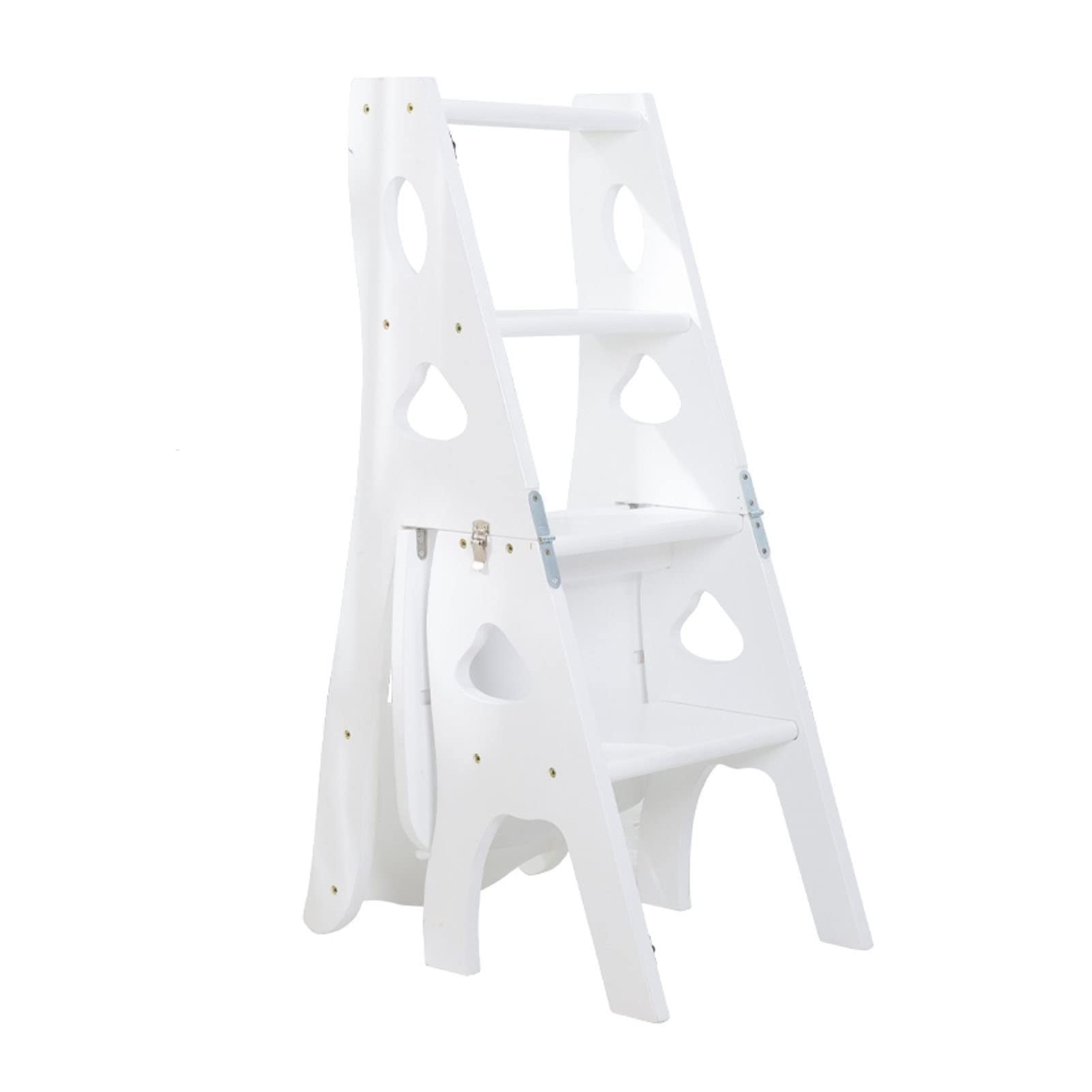 Tabouret d'escalade d'intérieur avec escabeau pliable 4 marches anti-dérapant