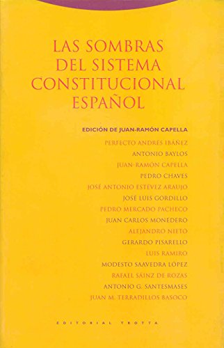 Portada de Las sombras del sistema constitucional español