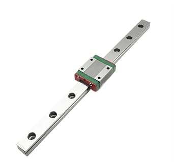 Linear Rail, Linear Sliding Gide 15mm Linear Guide MGN15 200 250 300 350 400 450 500 550 600mm+ MGN15C Block 3D Printer CNC Long Linear Carriage(Only 1pc Block)