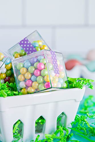 Clear Acrylic Small Plastic Square Cube Candy Party Treat Gift Box Boxes Containers With Lids 2X2X2 Inches (12) #TOP3