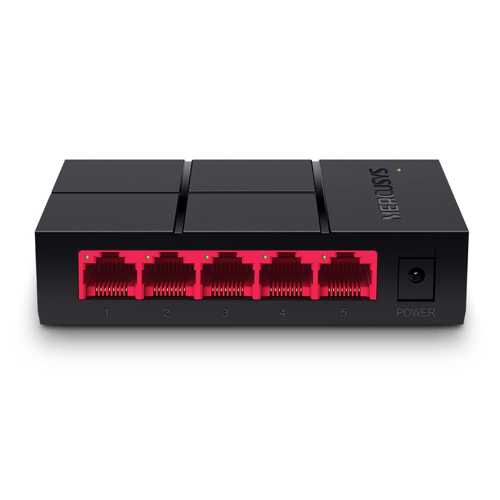 MERCUSYS MS105G Switch 5 Porte Gigabit, Plug & Play, Auto-Negoziazione