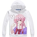 GO2COSY Anime Future Diary Cosplay Mirai Nikki Jacket Sweatshirt Fleeces Costume Hoodie