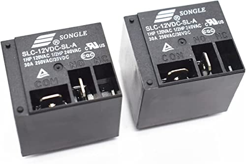 Relé de potencia SLC-12VDC-SL-A 12V 30A de 4 pines normalmente abierto