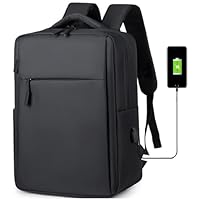 Mixroom Zaino Laptop Borsa Porta PC Portatile per Computer Custodia Notebook fino ai 15" Con Attacco USB Colore Nero Z8