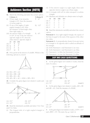 Image of MTG Mathematics (IMO) Olympiad Prep Guide Class 7 | Detailed Theory, Exercise with Self Test For Practice | SOF Olympiad Books For Exam 2026-27 (Useful For Level-1 & 2)