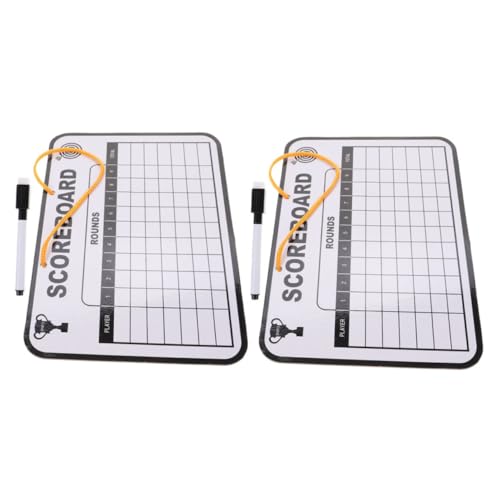 Tablero de puntuación para golf doble cara UKCOCO 2 piezas miniatura 1
