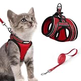 Taglia Accurata per Gatti Extra Piccoli: (S: Circonferenza del collo: 14.2-18.8cm, circonferenza del torace: 20.3-25.4cm). Misura accuratamete il tuo gatto e fai riferimento alla guida alle taglie prima dell'acquisto. Il pacchetto include: 1 * pettorina gatto e 1 * guinzaglio per gatti in nylon (150 cm)