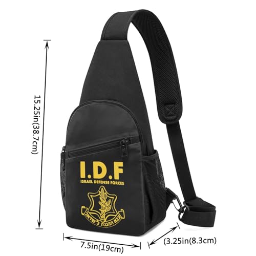 IDF Israel Defense Forces,Fashion One-Shoulder Bag,Anti-Theft Crossbody Shoulder Chest Bag4