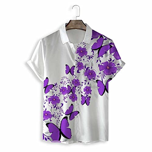 Chemise de plage à manches courtes style Aloha pour vacances d'été