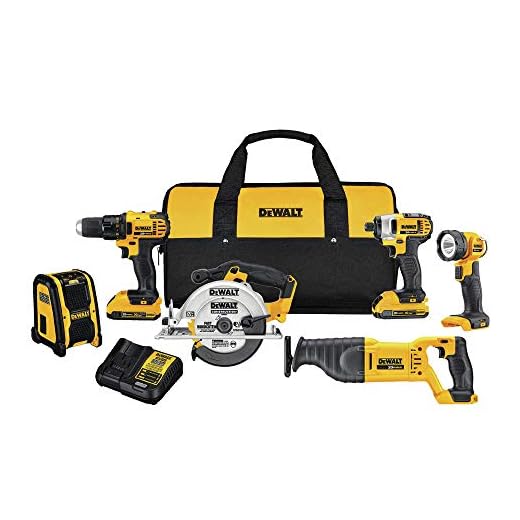 DEWALT 20V MAX Combo Kit, Compact 6-Tool (DCK620D2)