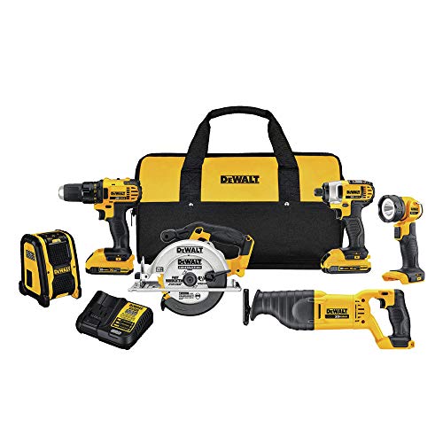 DEWALT 20V MAX Combo Kit, Power Tool Combo Kit, Compact 6-Tool (DCK620D2)
