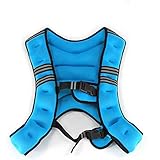 Gewichtsweste Gewichtsweste Abnehmen Sandkleidung Weste zum Laufen 5kg 10kg (Farbe : Blau, Größe : 5kg) (Blau 5kg)