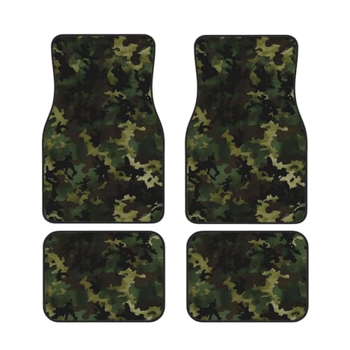 Tapis de sol voiture universels camouflage | Lot de 4 résistants toutes saisons