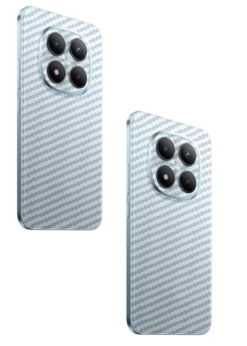 Image of (Pack of 2) Compatible with Redmi Note 15 Pro Plus 5G Skin Sticker /Vinyl wrap /Protective Film Mobile Back Skin Carbon Fiber 3D Transparent by Candeal Mizhan(Only Back)