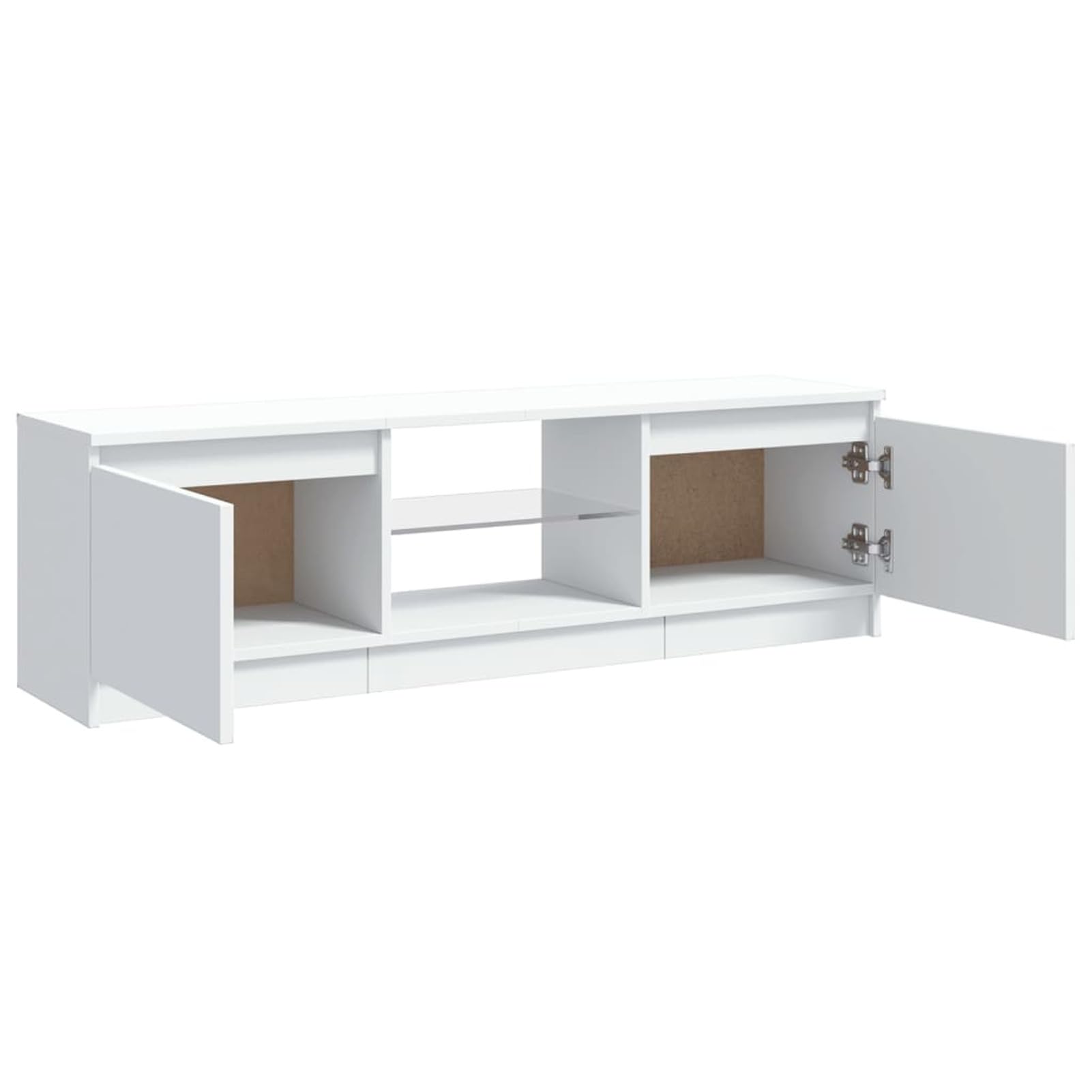 Meuble TV avec lumières LED Blanc 120x30x35,5 cm Meuble TV,Table Basse Salon Meuble TV,Table Basse LED Couleurs