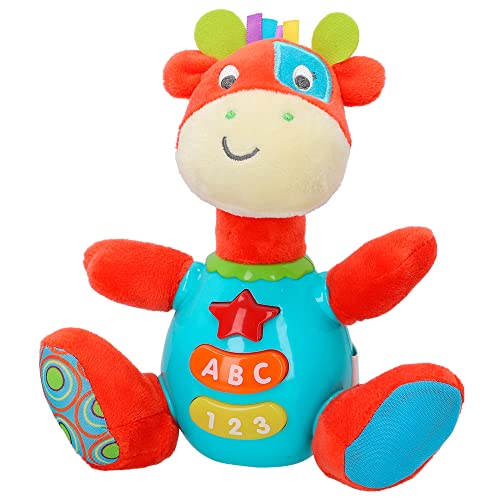 Peluche girafe parlante espagnol winfun pour éveiller bébé au coucher