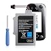 Akku für Wii U Gamepad, hohe Kapazität Ersatz-Akku-Pack kompatibel mit Nintendo Wii U Gamepad WUP-010 WUP-002 ARR-002 AC1748 AC1612 Ersatzakkupack mit Tool