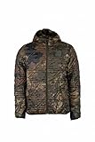 Nash ZT Cimate Jacke - Wasserabweisende und Winddichte Steppjacke zum Angeln - Gefütterte Angeljacke Camouflage mit Kapuze, Größe:M