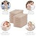 Lovely Care 12 Pack Muslin Burp Cloths 100% Cotton Muslin Cloths Large 20''x10'' Extra Soft and Absorbent Baby Burping Cloth - Brown