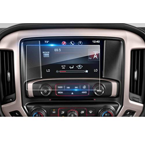 LFOTPP Car Navigation Screen Protector for 2016-2019 2020 2021 GMC Sierra 1500 2500HD 3500HD 8 Inch IntelliLink,Tempered Glass 9H Hardness Car Infotainment Stereo Display Center Touchscreen Protective Film