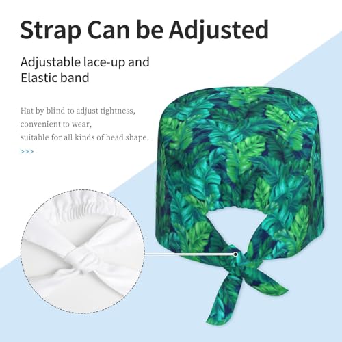 Image of Unisex Adjustable Surgical Sweatband - Elastic Bandage Cap - Scrub Caps for Nurse Working Cap