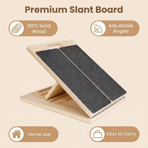Tabla inclinada ajustable madera 16.5"×12" para estiramiento miniatura 6