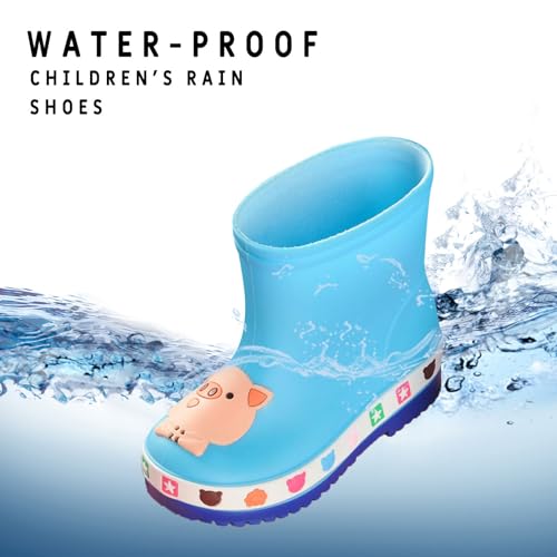 IWIHMIV Girls Rainboots Boys Rainboots Toddler Boy Rain Boots Toddler Rain Boots Baby Kids Rain Shoes Children Shoes for Boys4