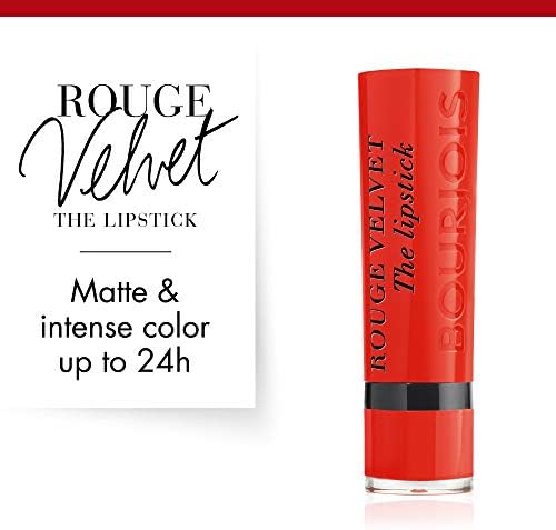 Bourjois Rouge Velvet The Lipstick Bullet Lipstick 7 Joli Carminois Reds, 2.4g 29166438007