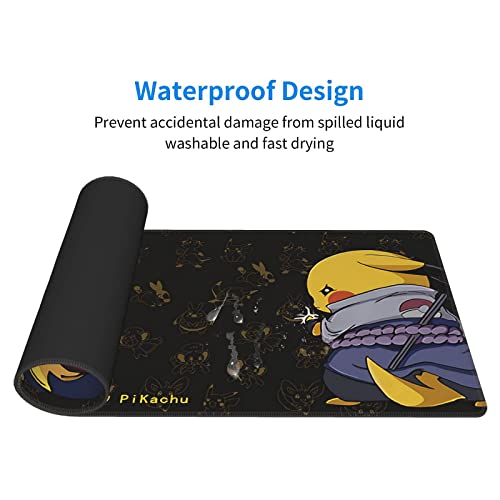 Anime Customized Large Extended Gaming Mouse Pad With Stitched Edges And Non-Slip Rubber Base,Suitable For Office And Home Use,31.5X11.8X0.12 Inches #TOP3