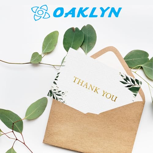 Image of Oaklyn 48 Pack Thank You Cards with Envelopes 4 inchx 5.25 inch for Weddings, Baby Shower, Birthday Parties, Business, and Graduation Thank You Cards Blank - Floral
