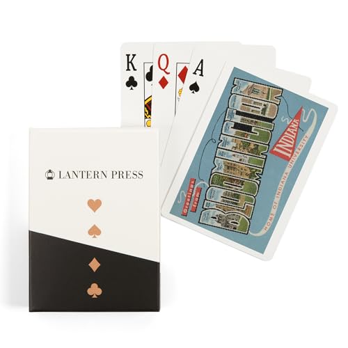 Lantern Press Bloomington Indiana Naipes Póker 52 cartas