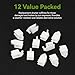 Shutter Clips for Vinyl Shutter Repair Parts Connectors-Cufflinks,12 Pack Shutter Rear Tilt Bar Connectors Replacement for Blinds Hunter Douglas/Eclipse, Window Shutter Repair Kit(1558 Rear Connector)