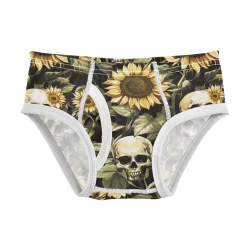 Gothic Skull Sunflower Toddler Boy's Underwear 2T 202c0052 - Main Image