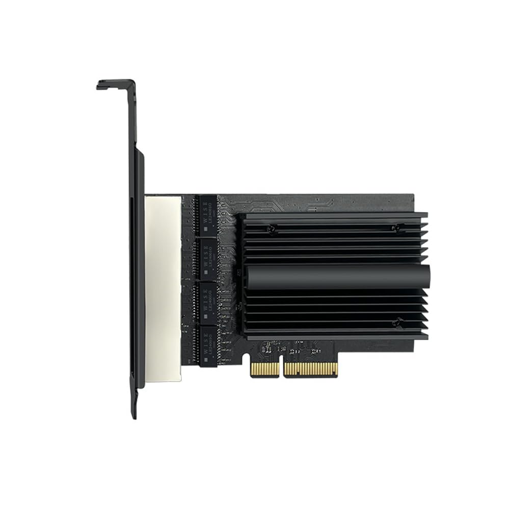 Carte réseau PCI-e RJ45 2500Mbps I226-V Gigabit Ethernet RJ45 Adaptateur WLAN PCI à quatre ports 2,5 G pour bureau