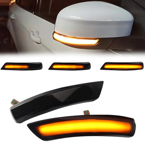 Fouedy Ford Focus 2 3 MK3 MK2 Mondeo MK4 señal dinámica de giro luz indicador de espejo lateral lámpara intermitente secuencial